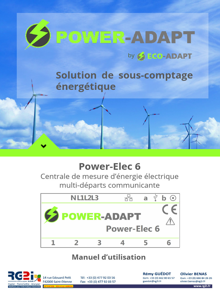 Manuel d'utilisation Power-Elec 6 | PDF | Adresse IP | Protocoles Internet
