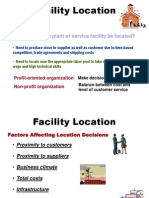 Facility Location: Where Should A Plant or Service Facility Be Located?