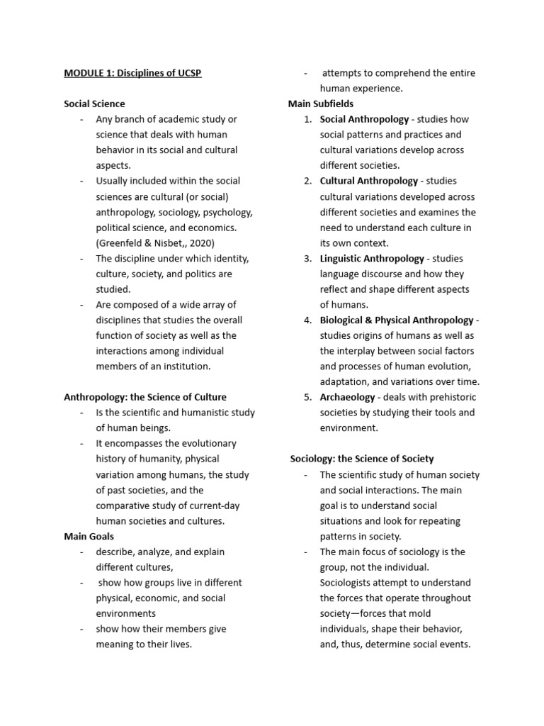 UCSP | PDF | Deviance (Sociology) | Anthropology