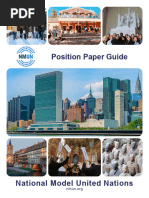 MUN Position Paper Guidelines | PDF