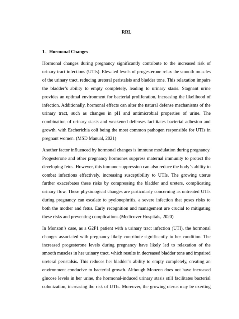 RRL_UTI | PDF | Urinary Tract Infection | Gestational Diabetes