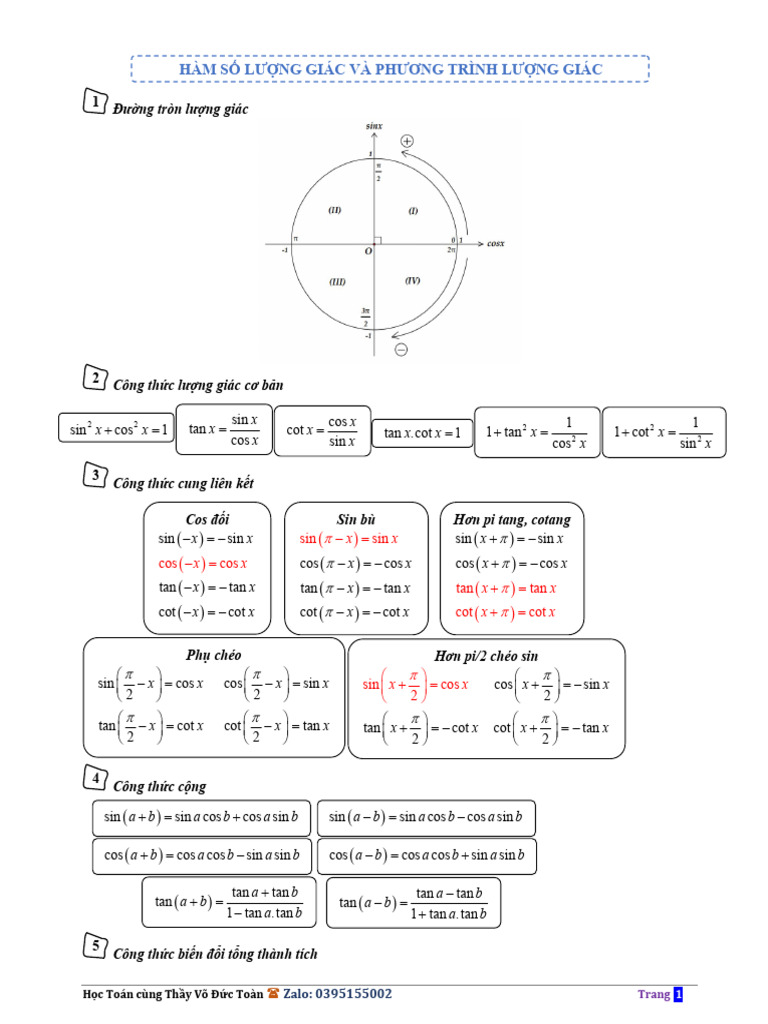 Công TH C Lư NG Giác | PDF