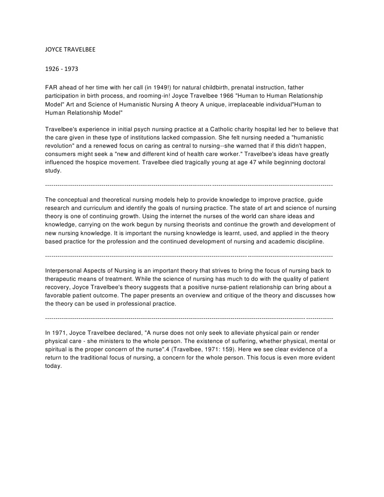 Nursing theories comparison chart picture