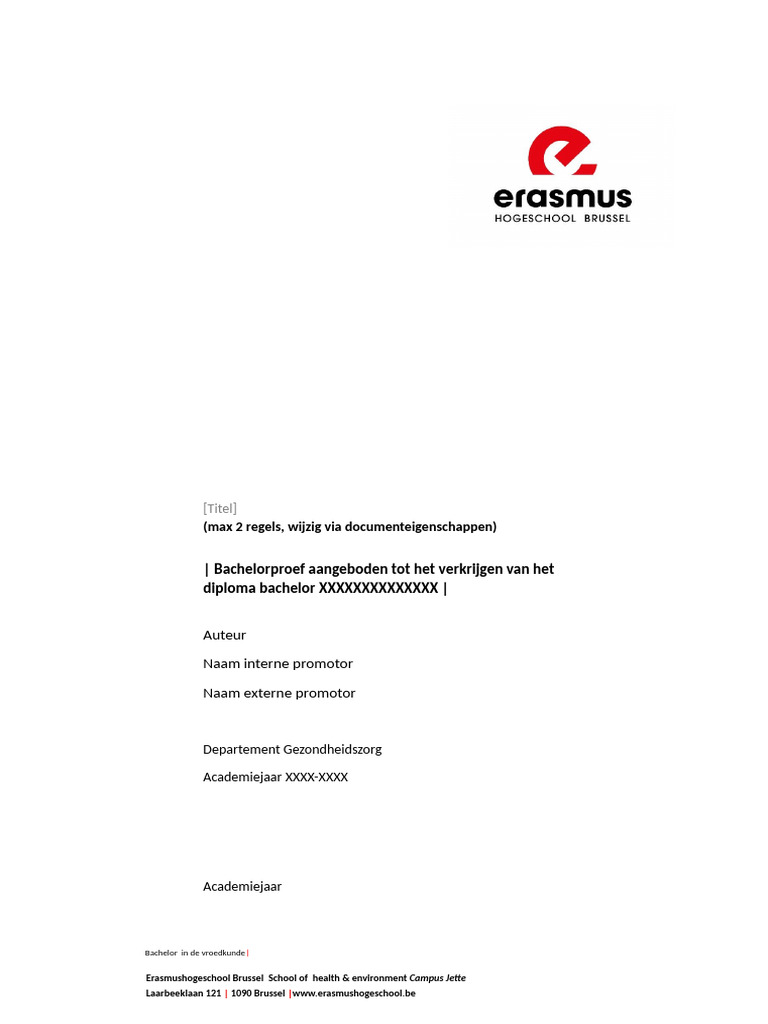 Werkdocument bachelorproef | PDF