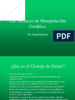 Tecnicas de Manipulacion Genetica y Su Importancia