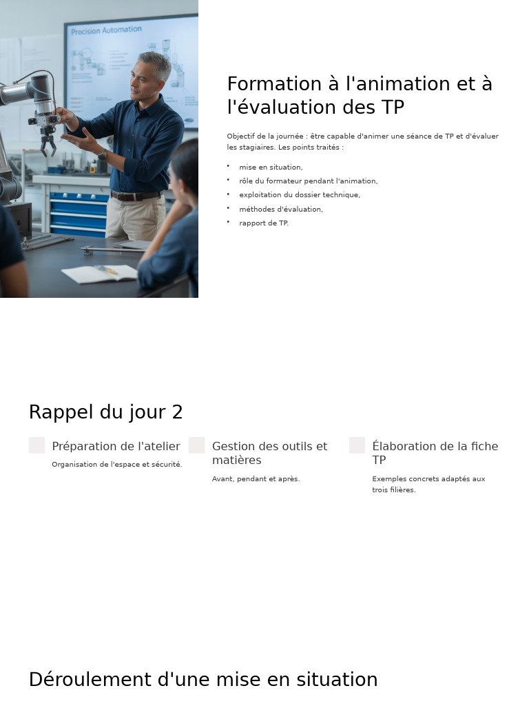 Formation à l'animation des TP et évaluation | PDF | Sécurité