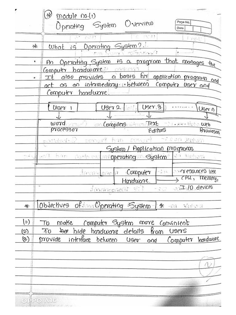Module 1 Os Notes | PDF
