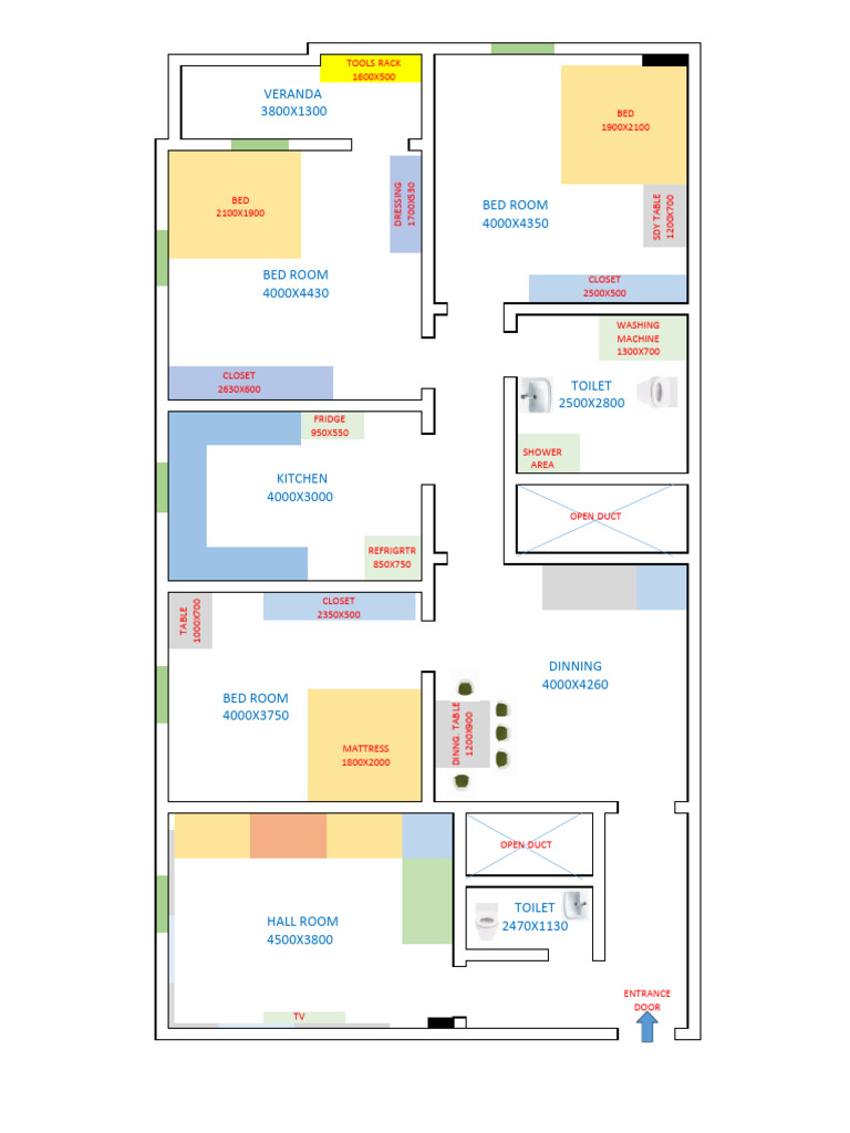 Room Dimensions and Furniture Layout | PDF | Home | Room