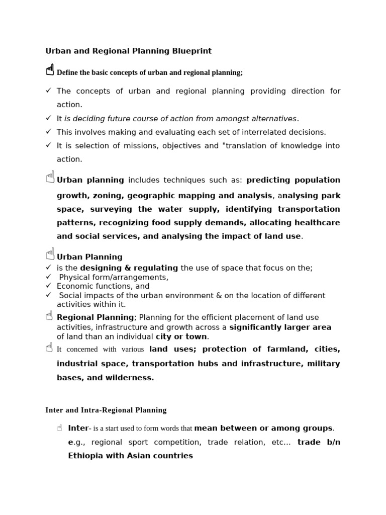 Urban and Regional Planning Essentials | PDF | Economies