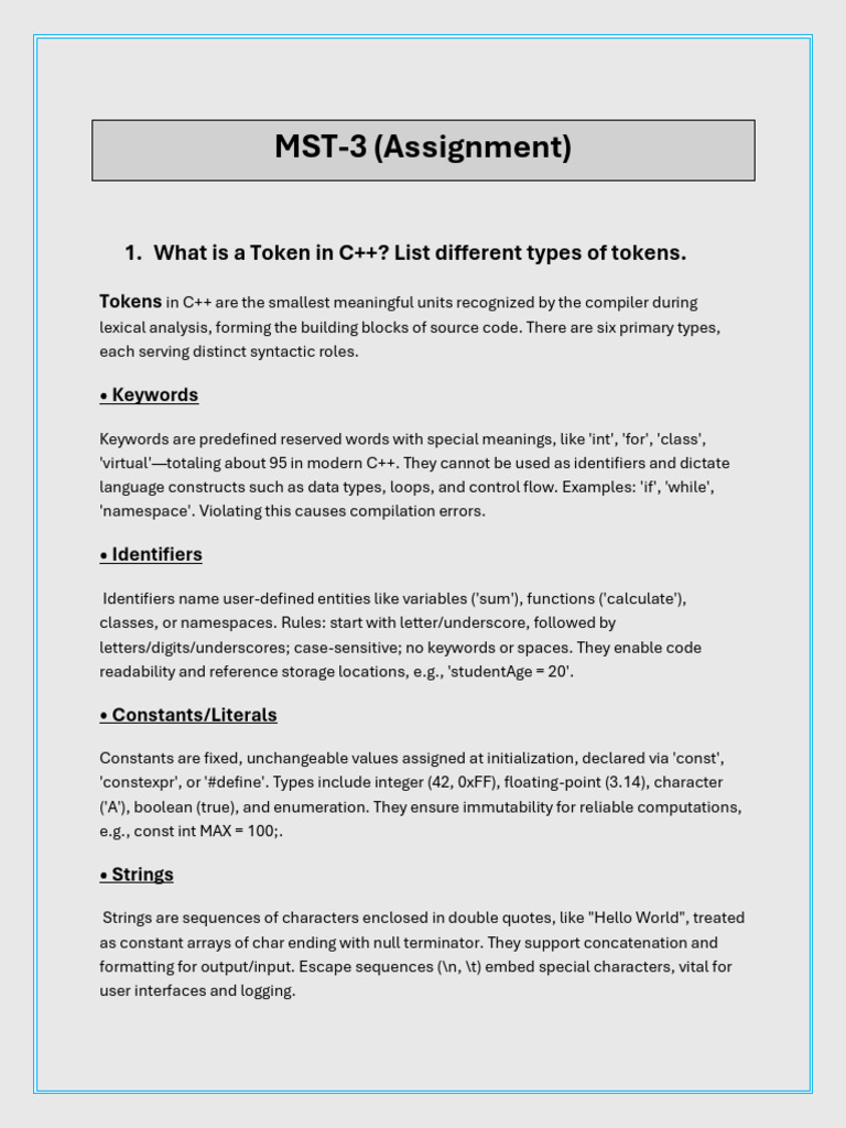 C++ Tokens, DBMS Keys, and OS Functions | PDF | Cloud Computing | Databases