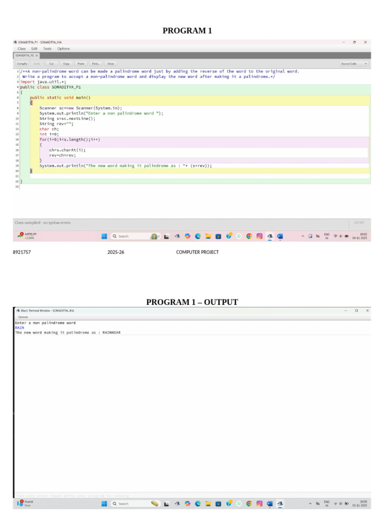 PROGRAM 1 (1) | PDF