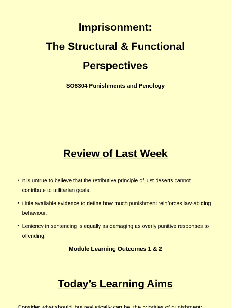 Perspectives on Punishment and Penology | PDF | Punishments | Justice