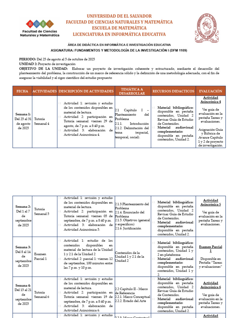 Ruta de Aprendizaje - Unidad 2 - DFM1109 | PDF | Aprendizaje | Science