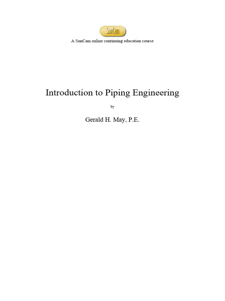 Introduction to Piping Engineering Course | PDF | Pipe (Fluid ...