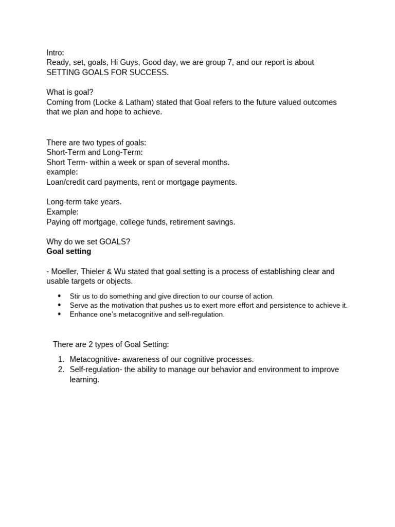 UTS Reporting | PDF | Goal | Self Efficacy