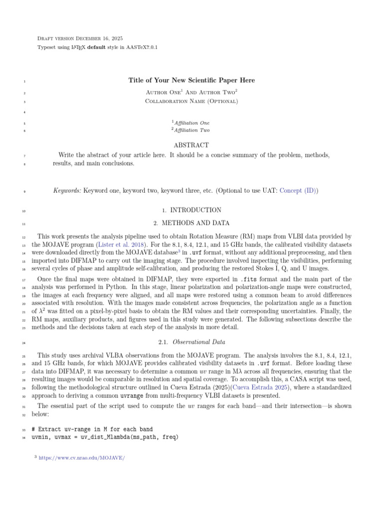 VLBI RM Map Analysis Pipeline | PDF | Polarization (Waves)