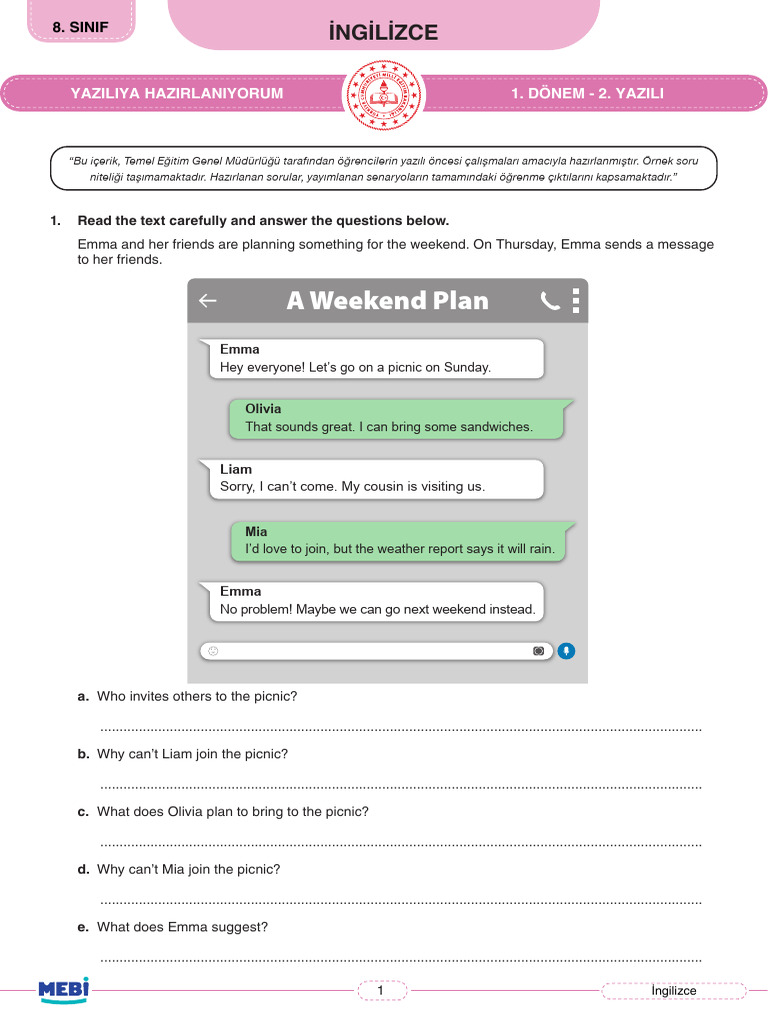 8th Grade English Exam Preparation Guide | PDF