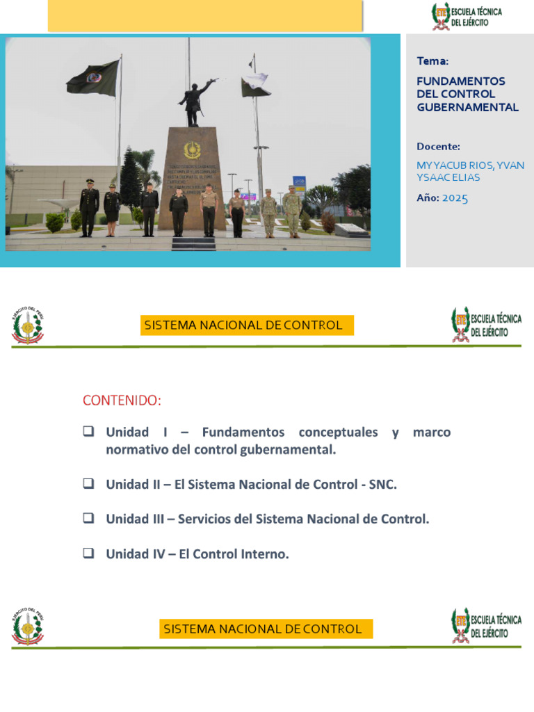 Fundamentos del Control Gubernamental | PDF