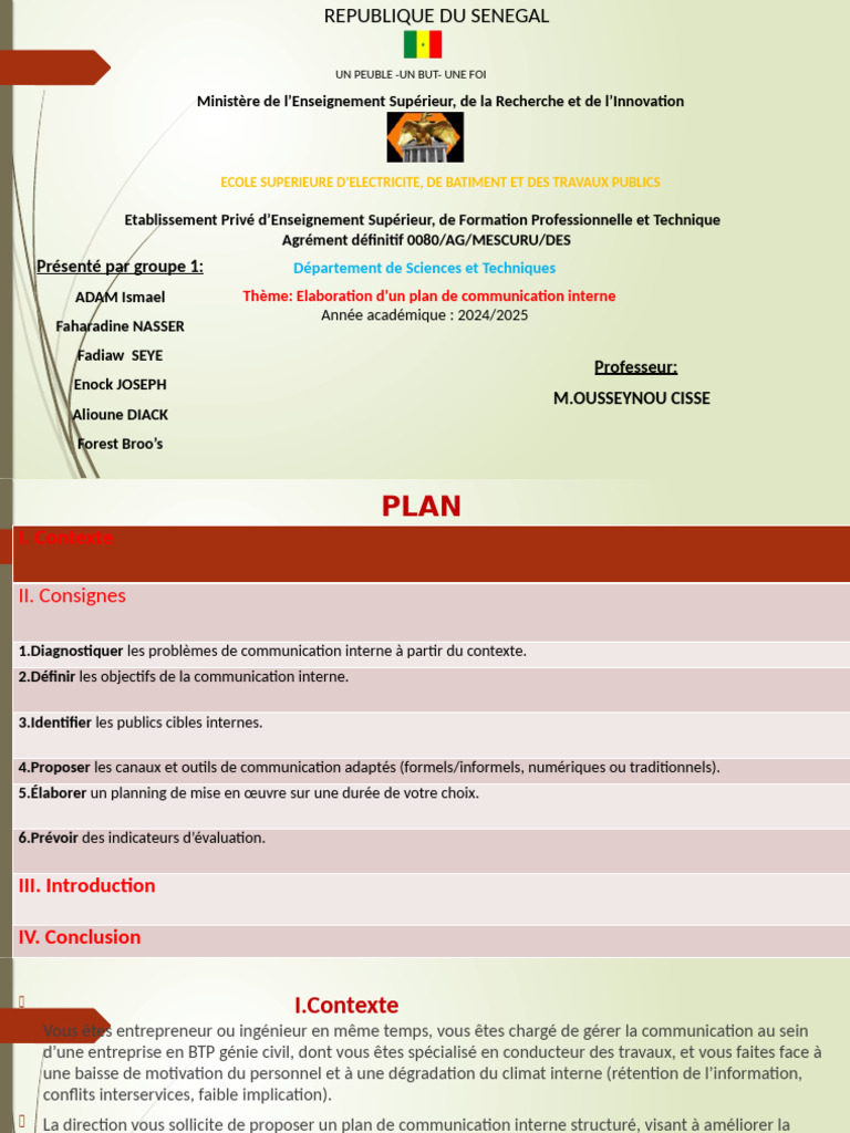 Strategie de Communication Interne en Entreprise | PDF