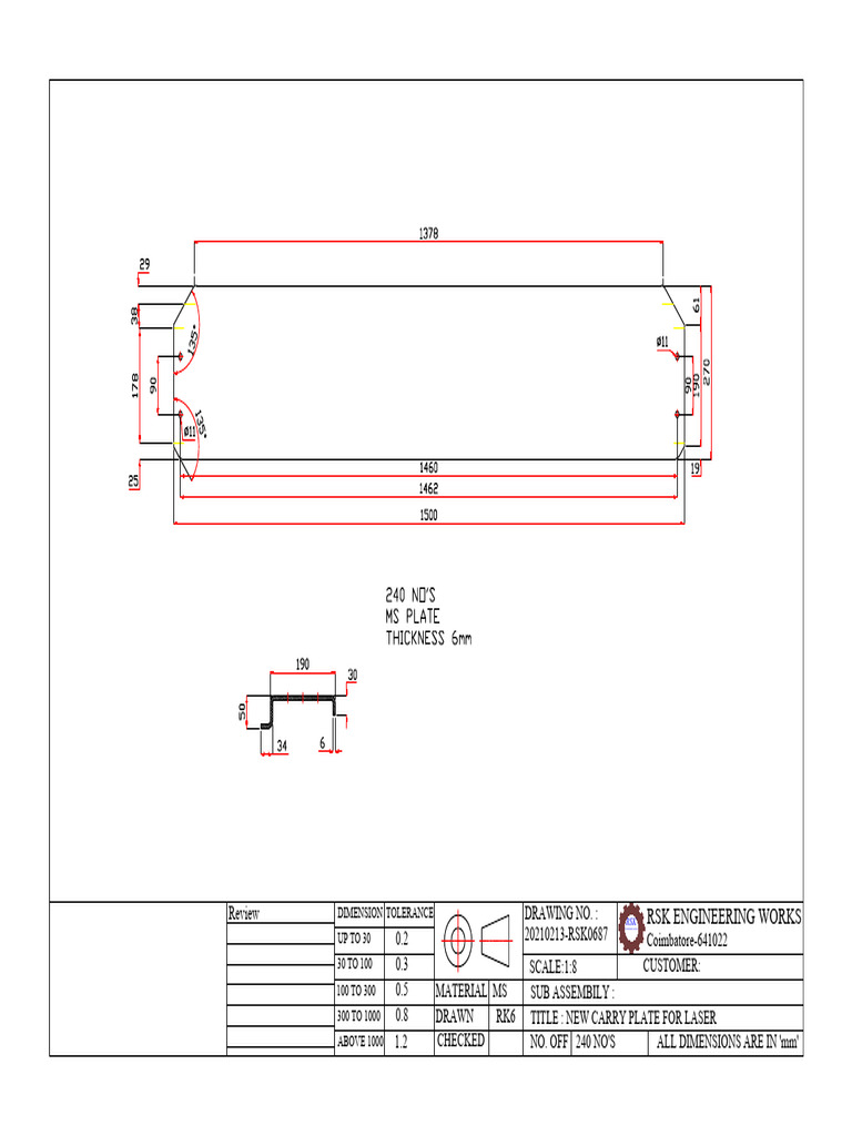 1500 Carry Plate 6mm Thickness-Model | PDF
