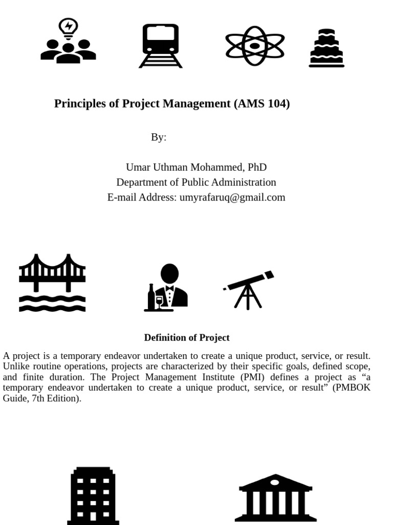 Principles of Project Management | PDF | Project Management ...