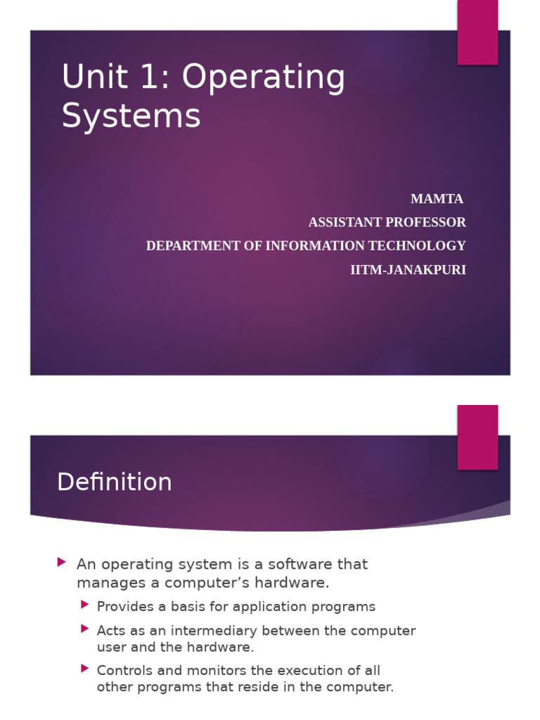 unit_1 | PDF | Operating System | Linux Distribution