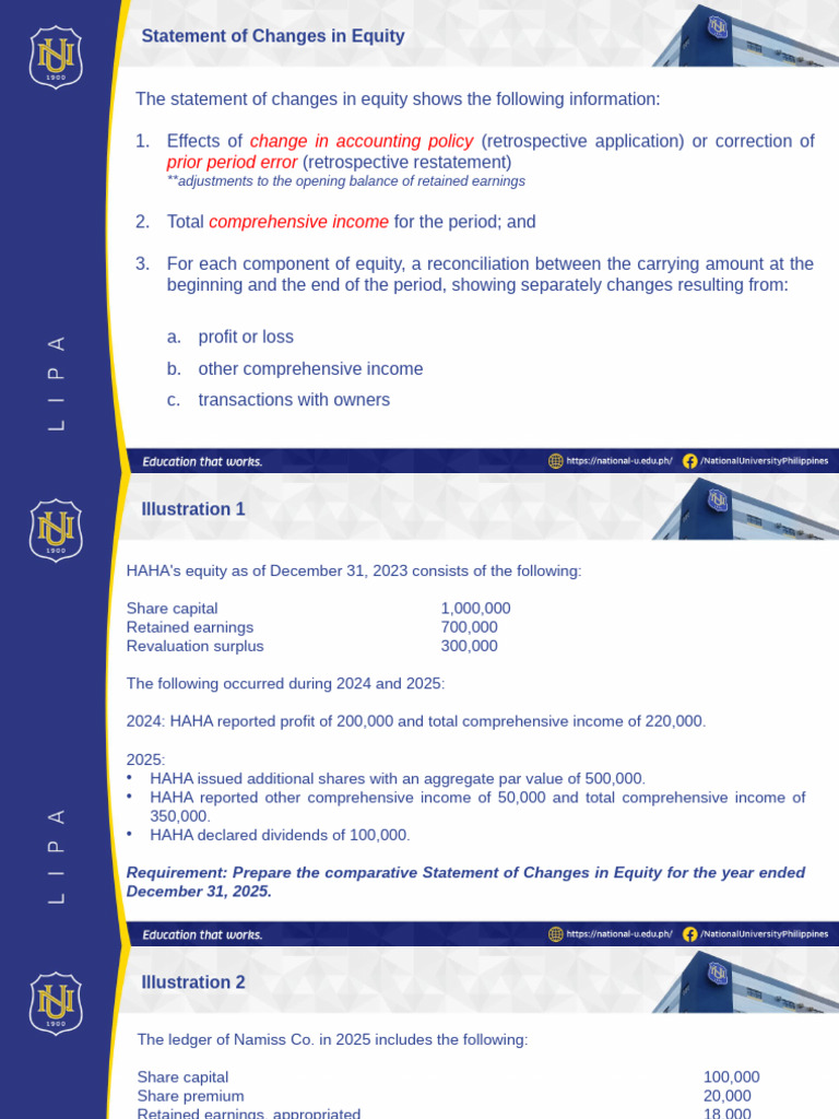 Statement of Changes in Equity Guide | PDF | Equity (Finance ...