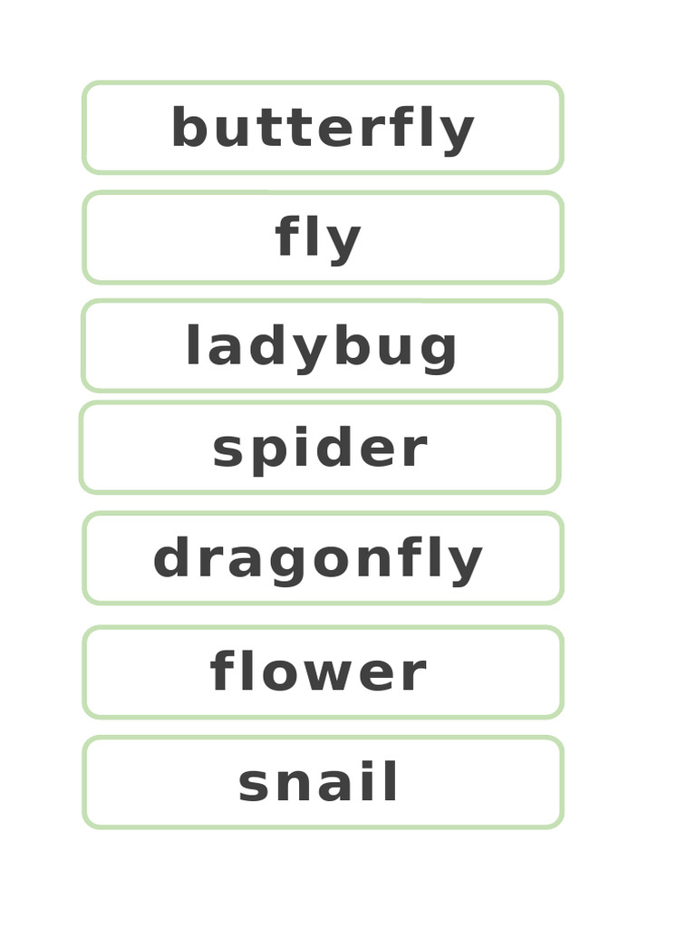 Word Cards | PDF