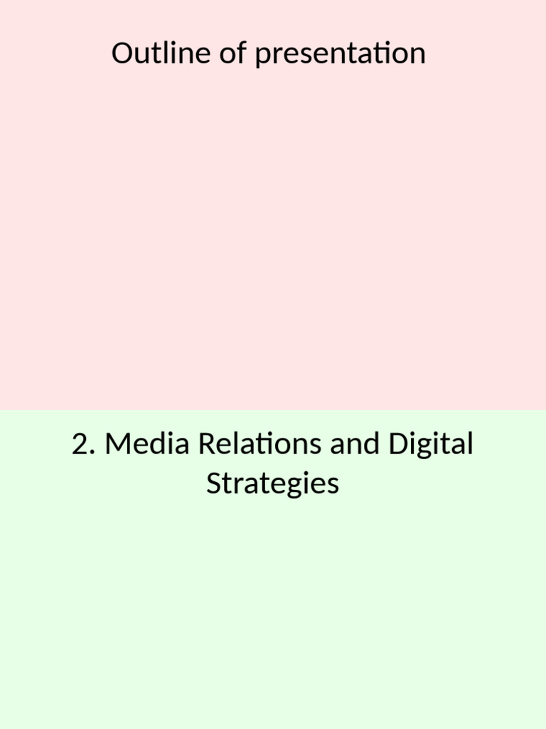 Media Relations and Digital PR Strategies | PDF | Market Segmentation ...