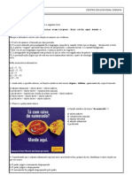 atividade 2º ano gramatica