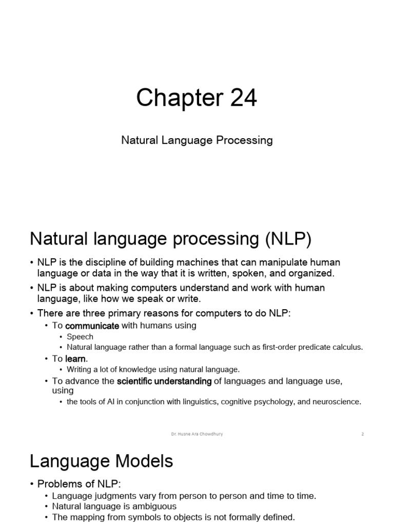 Understanding Natural Language Processing | PDF | Parsing | Phrase