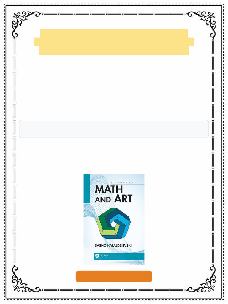 Math and Art An Introduction to Visual Mathematics 2nd Edition Sasho ...