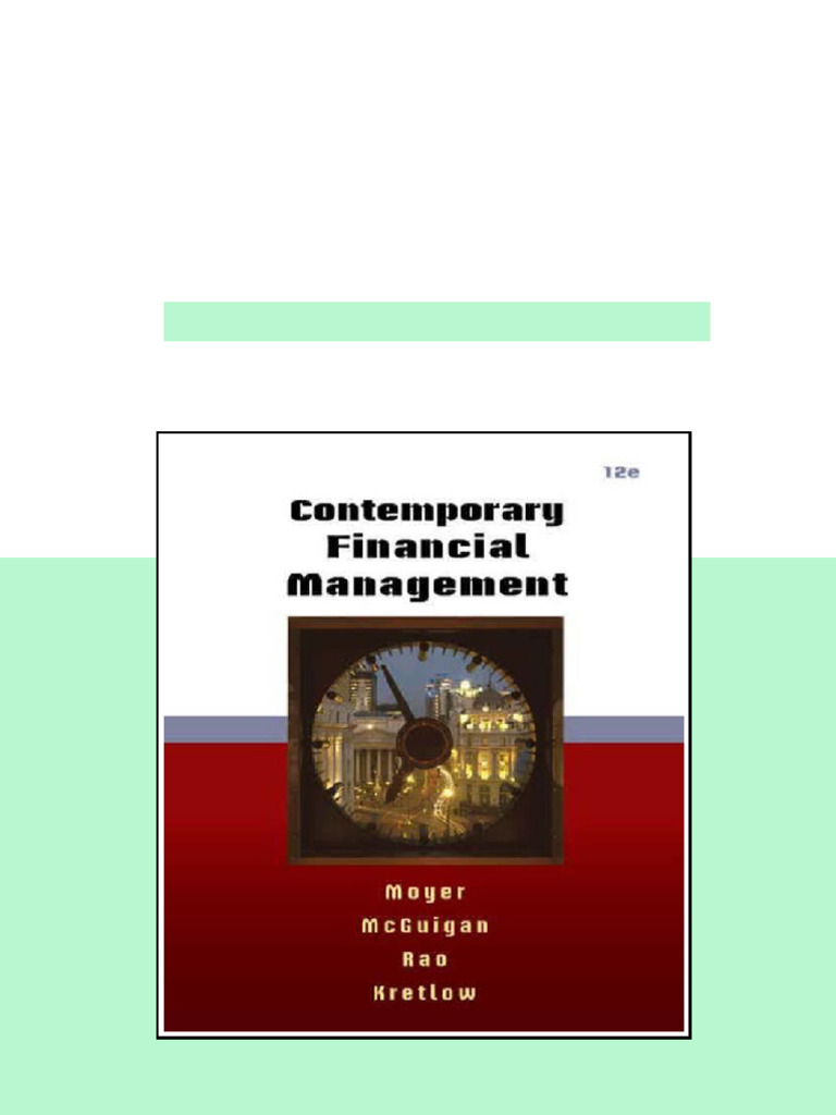Contemporary Financial Management 12th Edition R. Charles Moyer - ebook ...