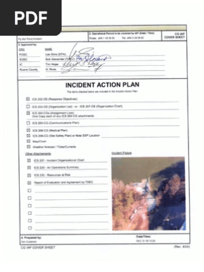 Incident Action Plan Sample