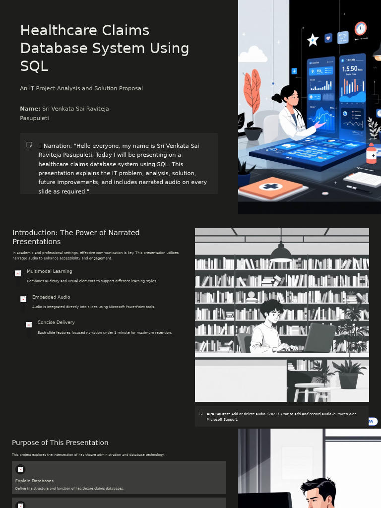 Healthcare Claims Database System Using SQL | PDF | Databases | Sql