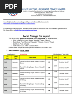 Local Charges for Export 2025 | PDF | Cargo | Transport
