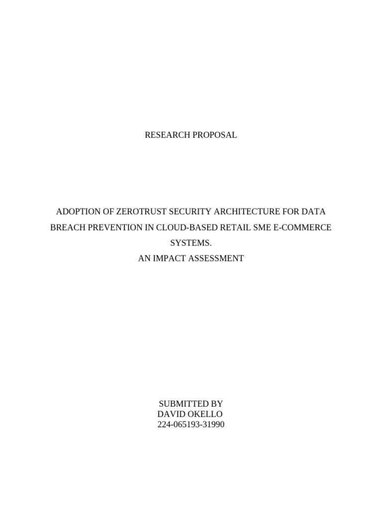 Research Proposal | PDF | Cloud Computing | Computer Security