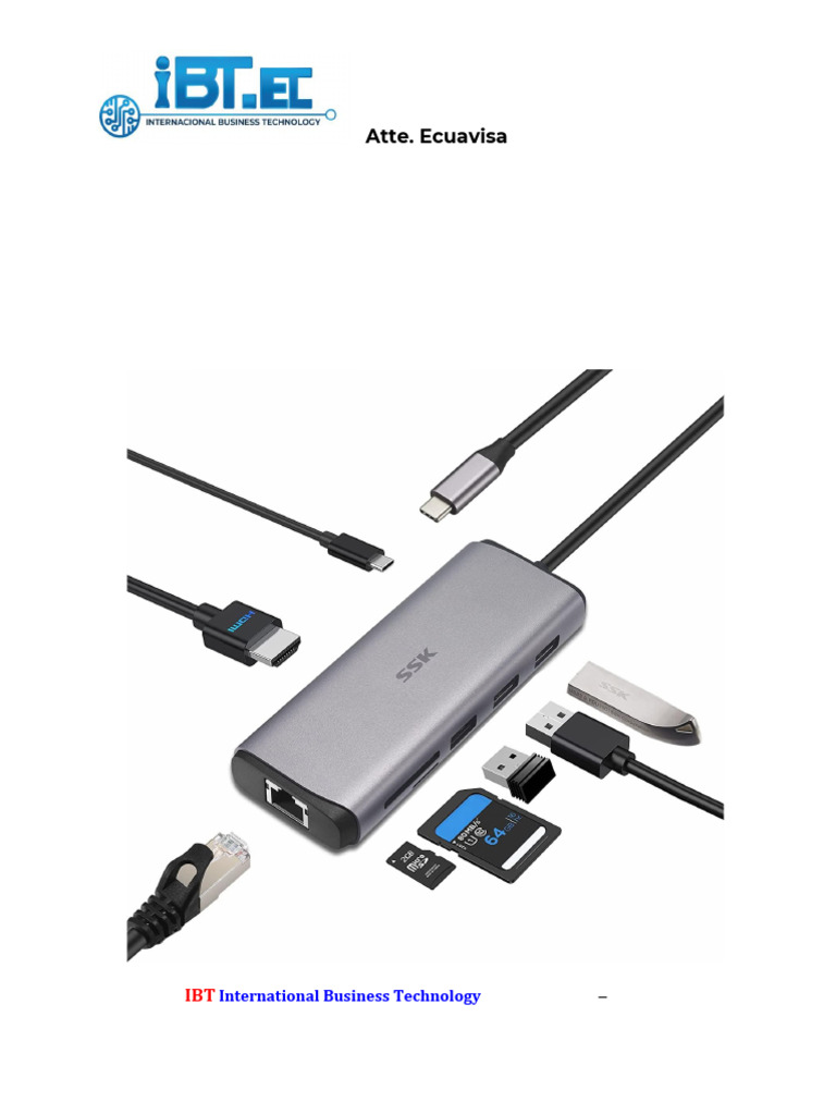 Ibt Ec - Adaptador Multipuerto Usb | PDF