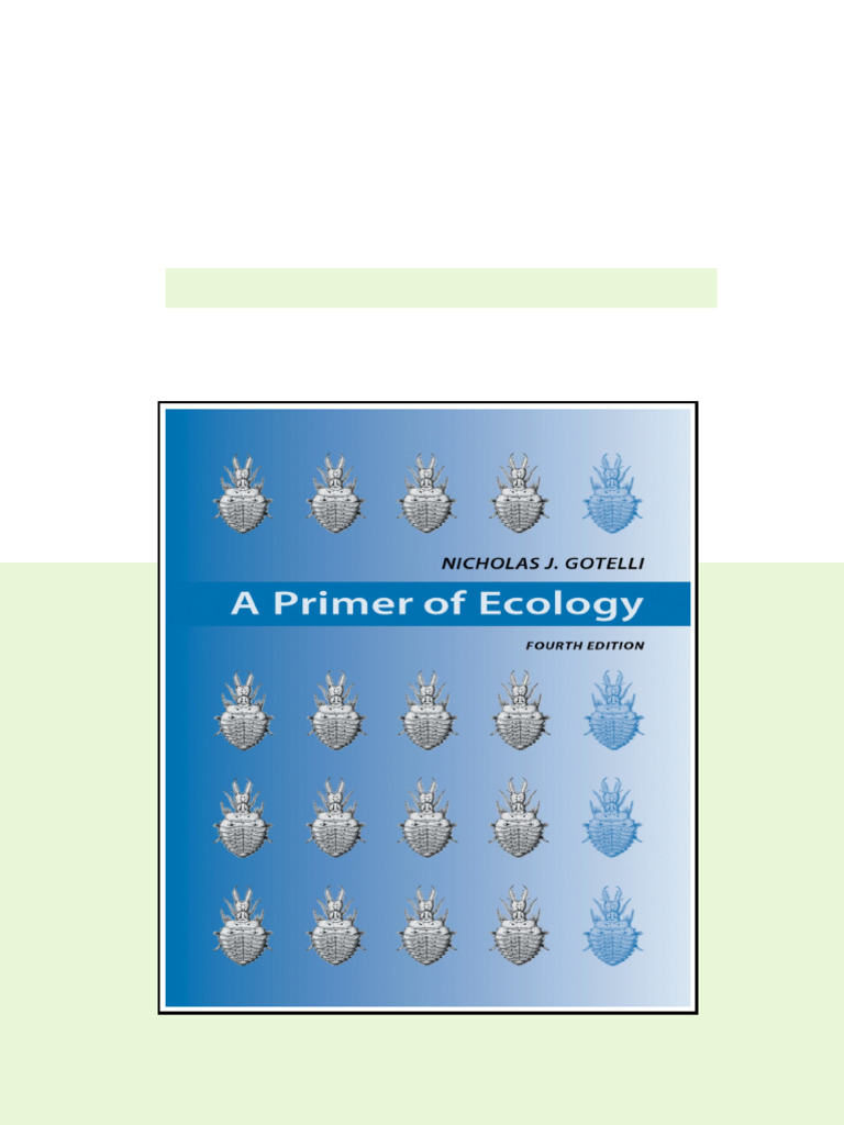 Primer of Ecology Glossary 4th Edition A pdf available | PDF