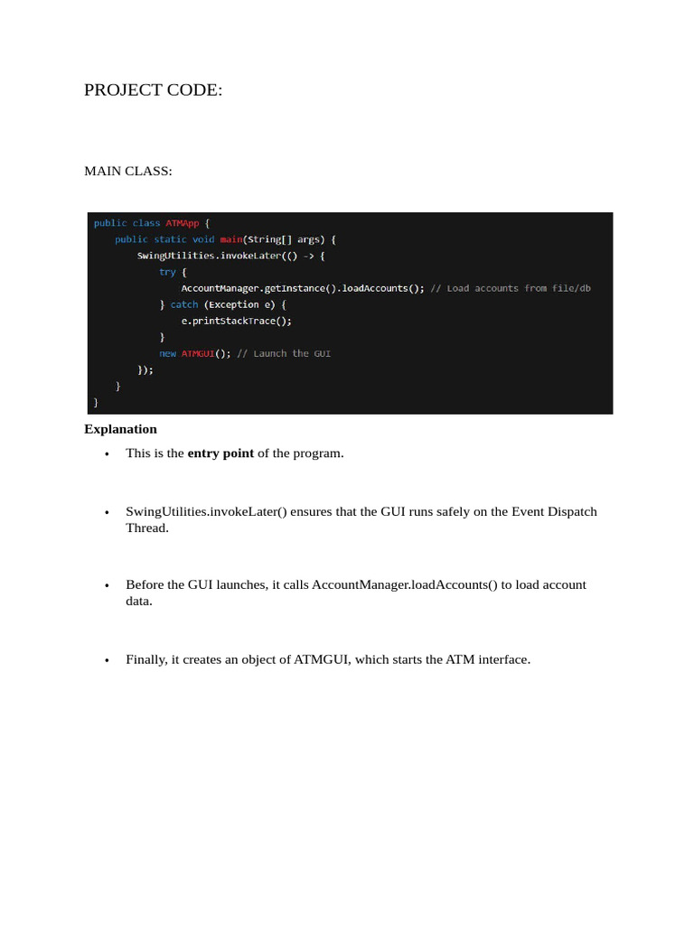ATM System Overview and Functionality | PDF | Personal Identification ...