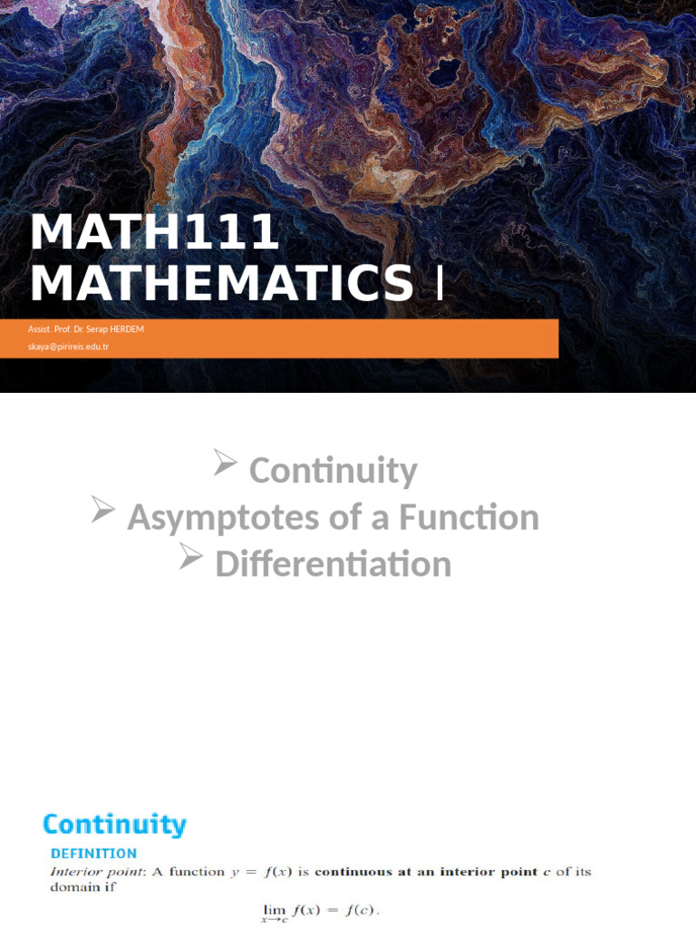 MATH111-3rd week | PDF