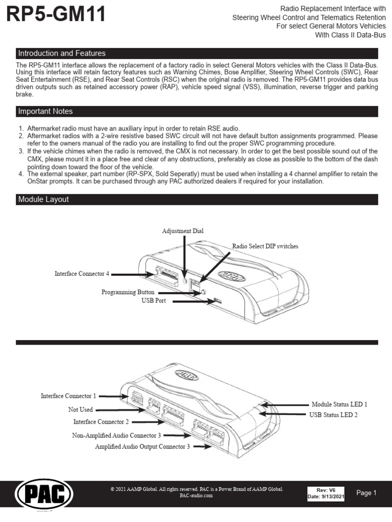 Rp5 Gm11 v2 Instructions Master V6 | PDF | Electronics