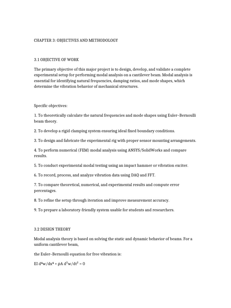 Modal Analysis of Cantilever Beams | PDF | Finite Element Method ...