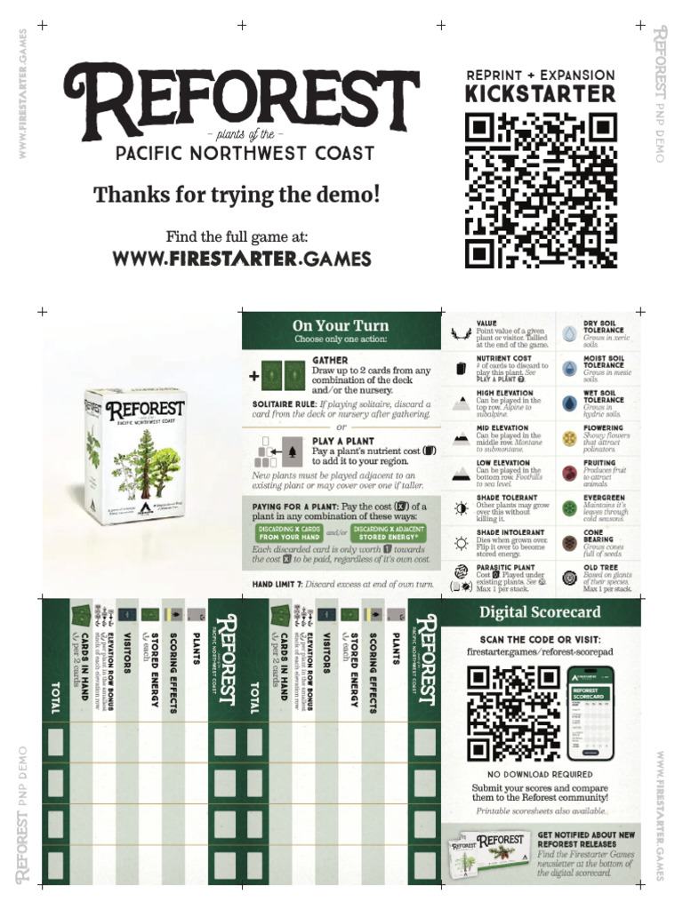 Reforest Old Growth Expansion PNP Solo Demo Tvbscn | PDF