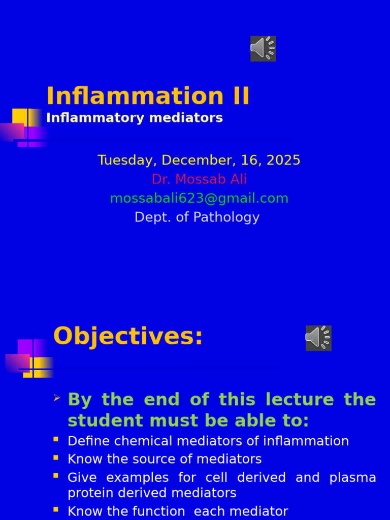 Chemical Mediators of Inflammation | PDF | Inflammation | Immune System