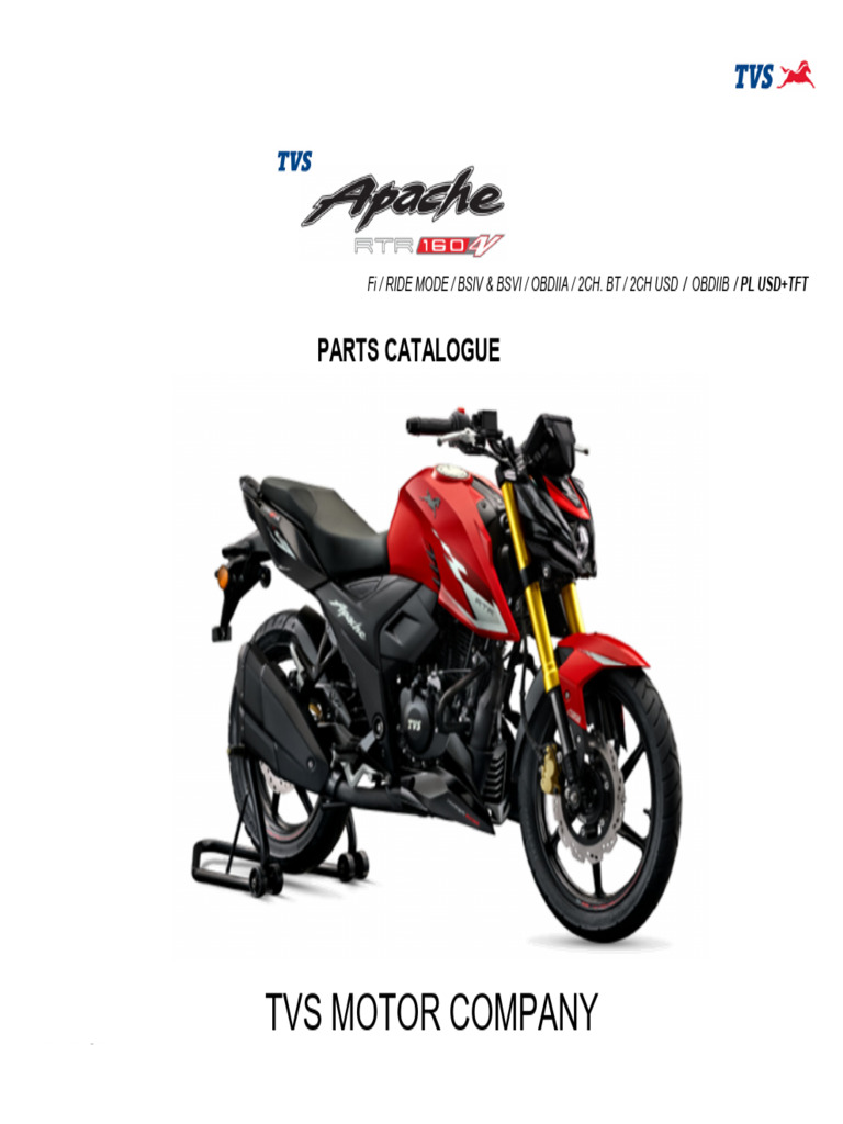TVS Apache 1604V Parts Catalogue | PDF | Engine Technology | Vehicle Parts