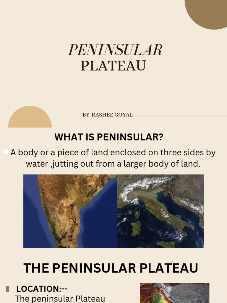 Overview of the Peninsular Plateau | PDF | Geology | Earth Sciences