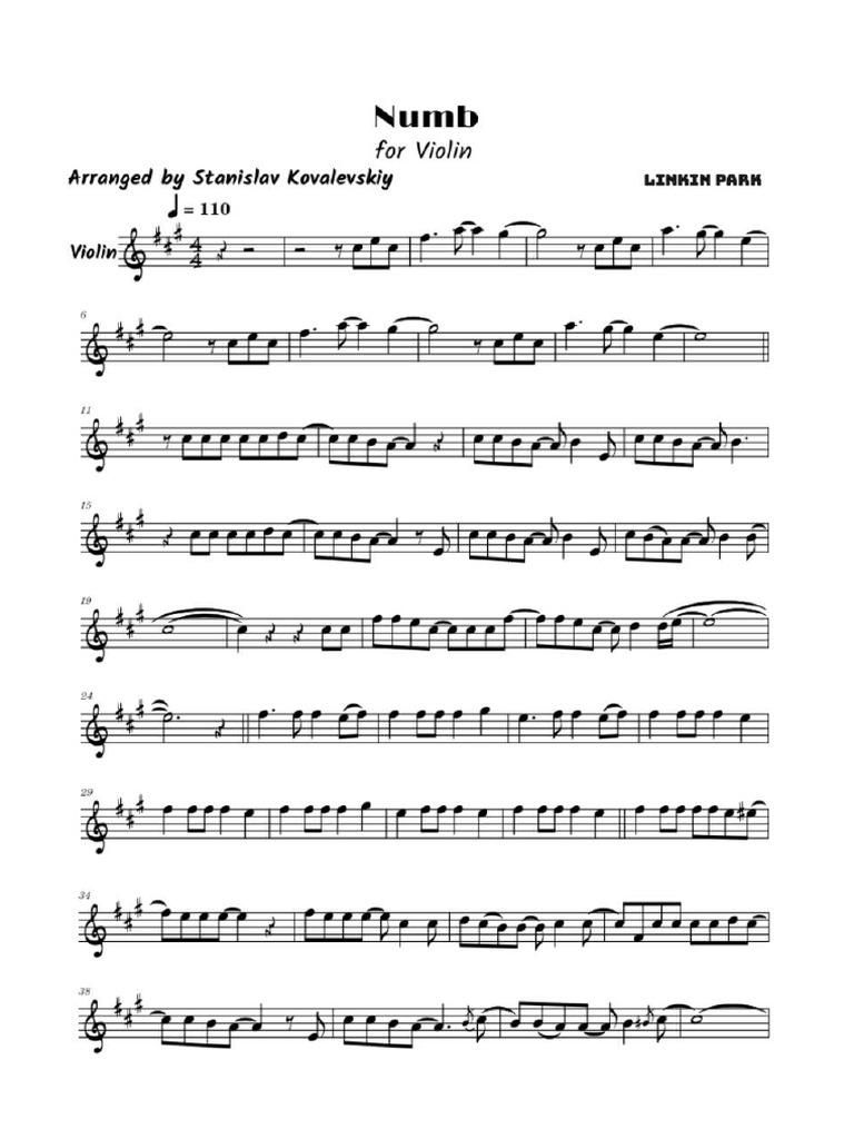 Numb Sheet | PDF