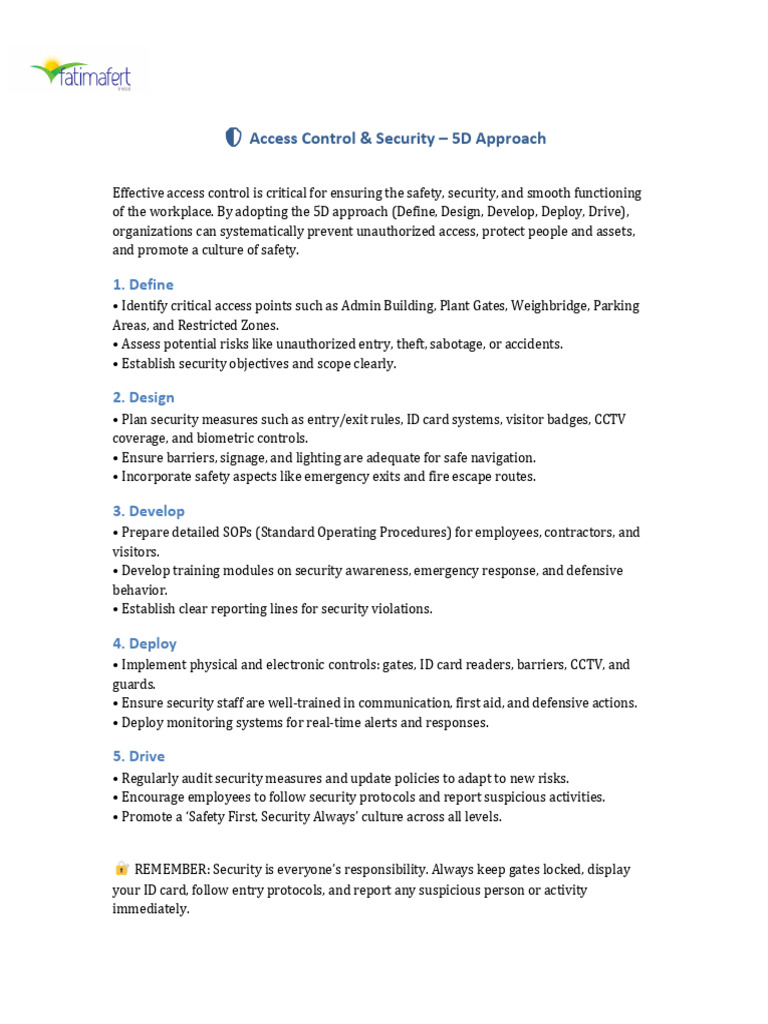 Access Control 5D Flyer | PDF