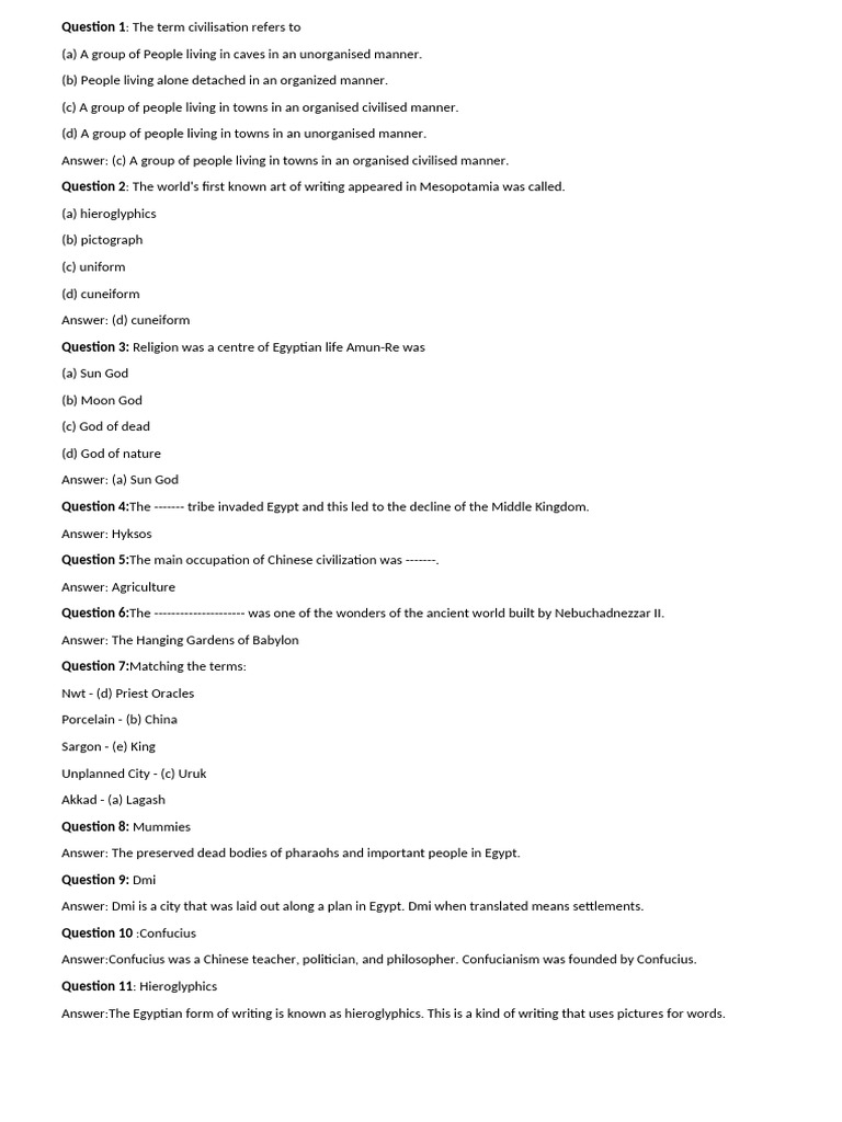History | PDF | Ancient Egypt | Ancient History
